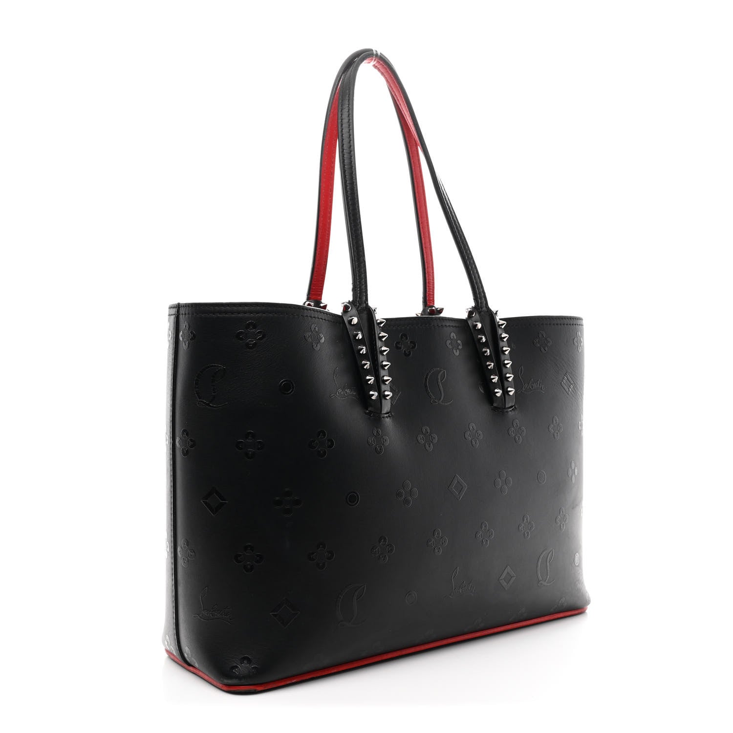 Christian Louboutin Calfskin Loubinthesky East West Cabata Tote Black 3 of 9