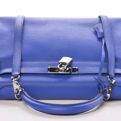 Hermes Taurillon Clemence Kelly Retourne 32 Bleu Electrique 7 of 42