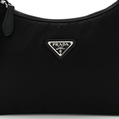 Prada Tessuto Nylon Mini Re-Edition 2000 Bag Black 9 of 11
