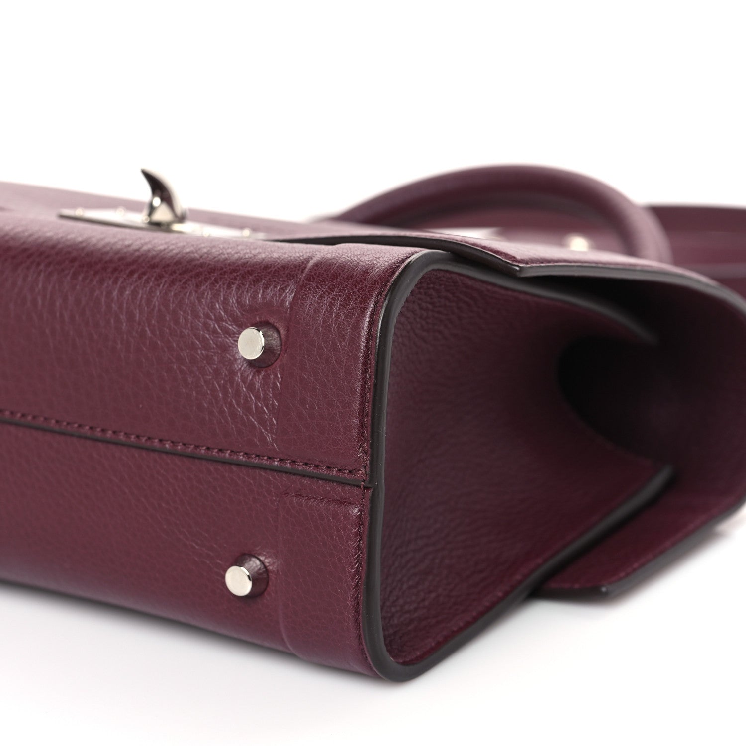 Givenchy Grained Calfskin Mini Shark Lock Oxblood Red 9 of 9