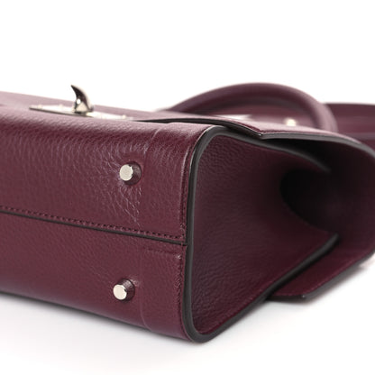 Givenchy Grained Calfskin Mini Shark Lock Oxblood Red 9 of 9