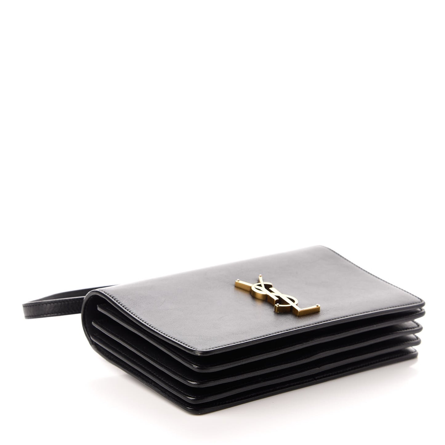 Calfskin Monogram Small Dylan Shoulder Bag Black