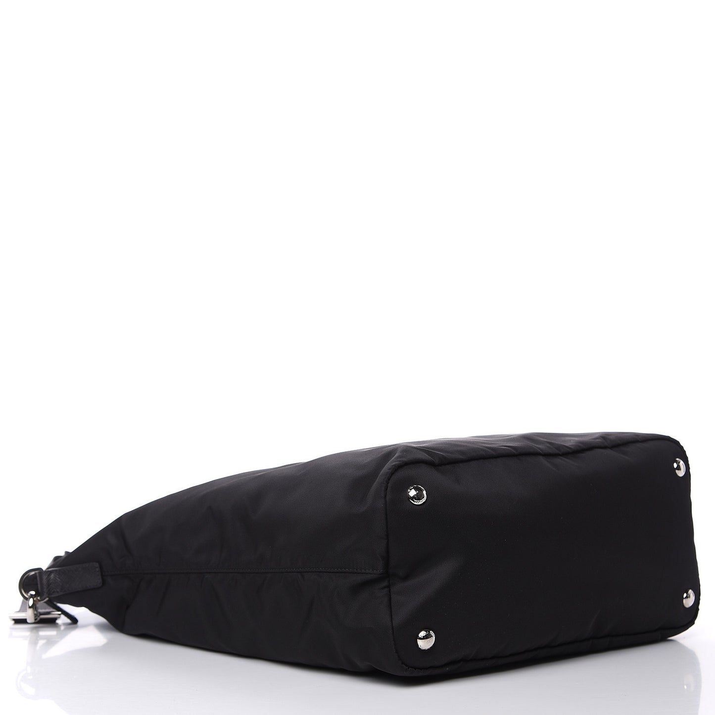 Tessuto Nylon Saffiano Vela Shopping Tote Black