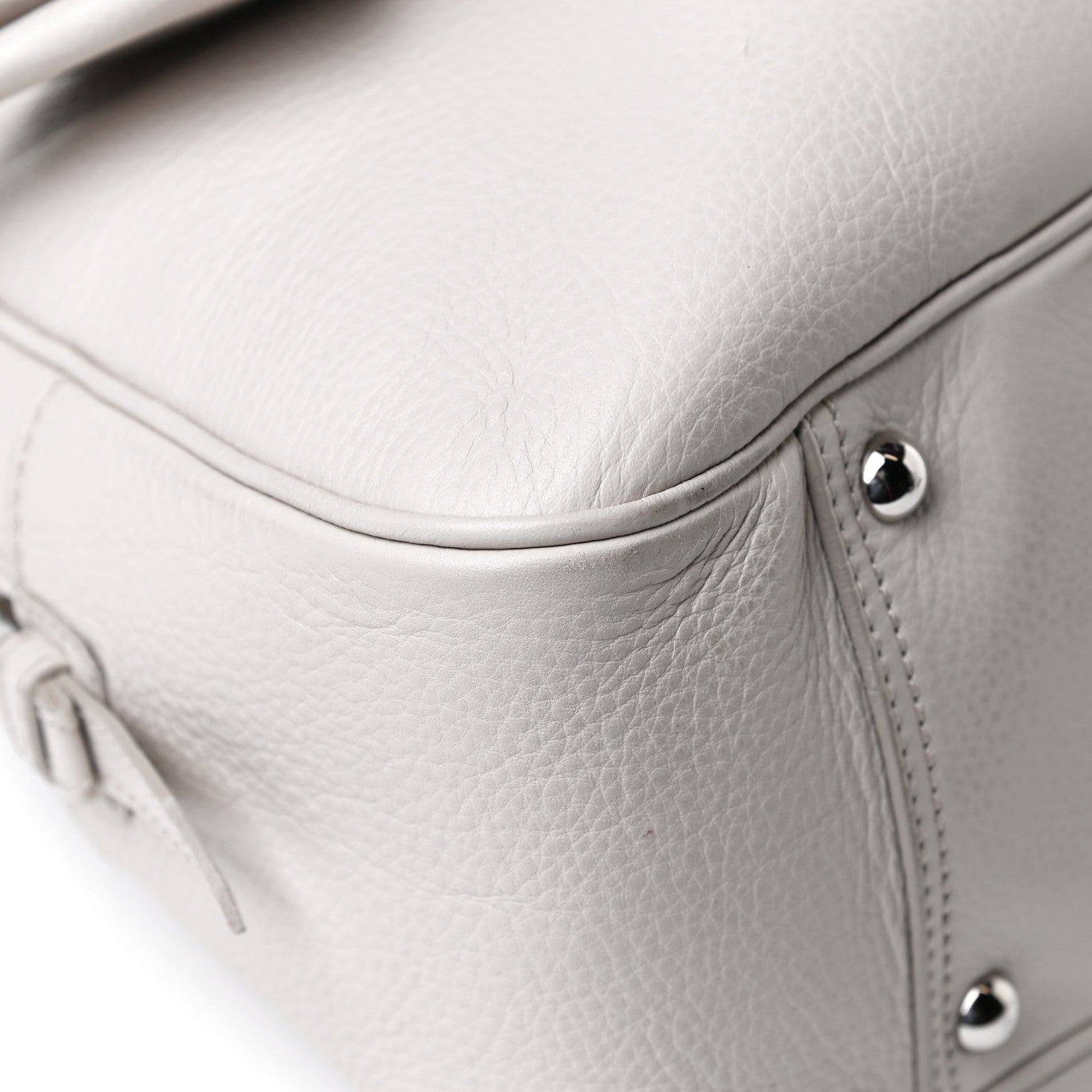 Saint Laurent Calfskin Small Y Bow Tote White 10 of 15