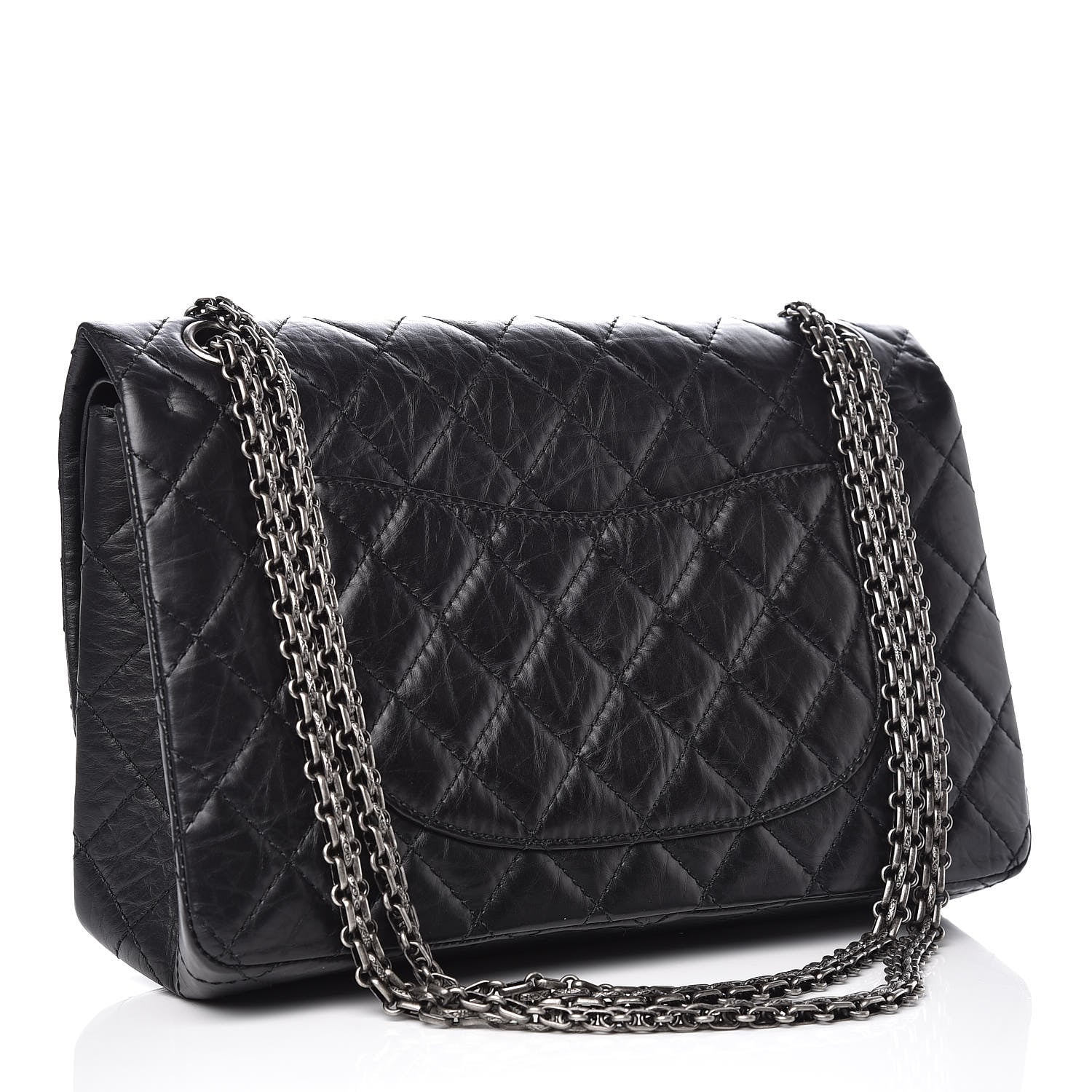 Chanel Aged Calfskin Quilted 2.55 Reissue 226 Flap Black 3 of 10