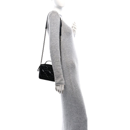 Christian Dior Calfskin Macrocannage Caro Box Bag Black 2 of 13