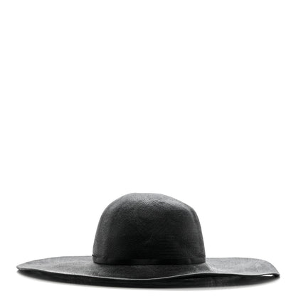 Chanel Woven CC Wide Brim Hat 57 Black 5 of 8