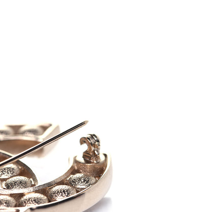 Chanel Pearl Crystal CC Brooch Silver 5 of 7