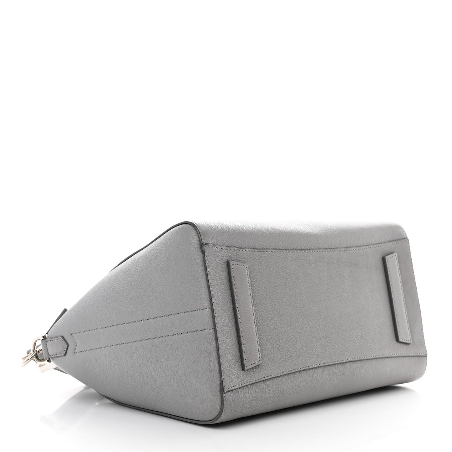Sugar Goatskin Medium Antigona Pearl Grey