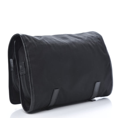 Prada Nylon Tessuto Saffiano Travel Pouch Black 3 of 10
