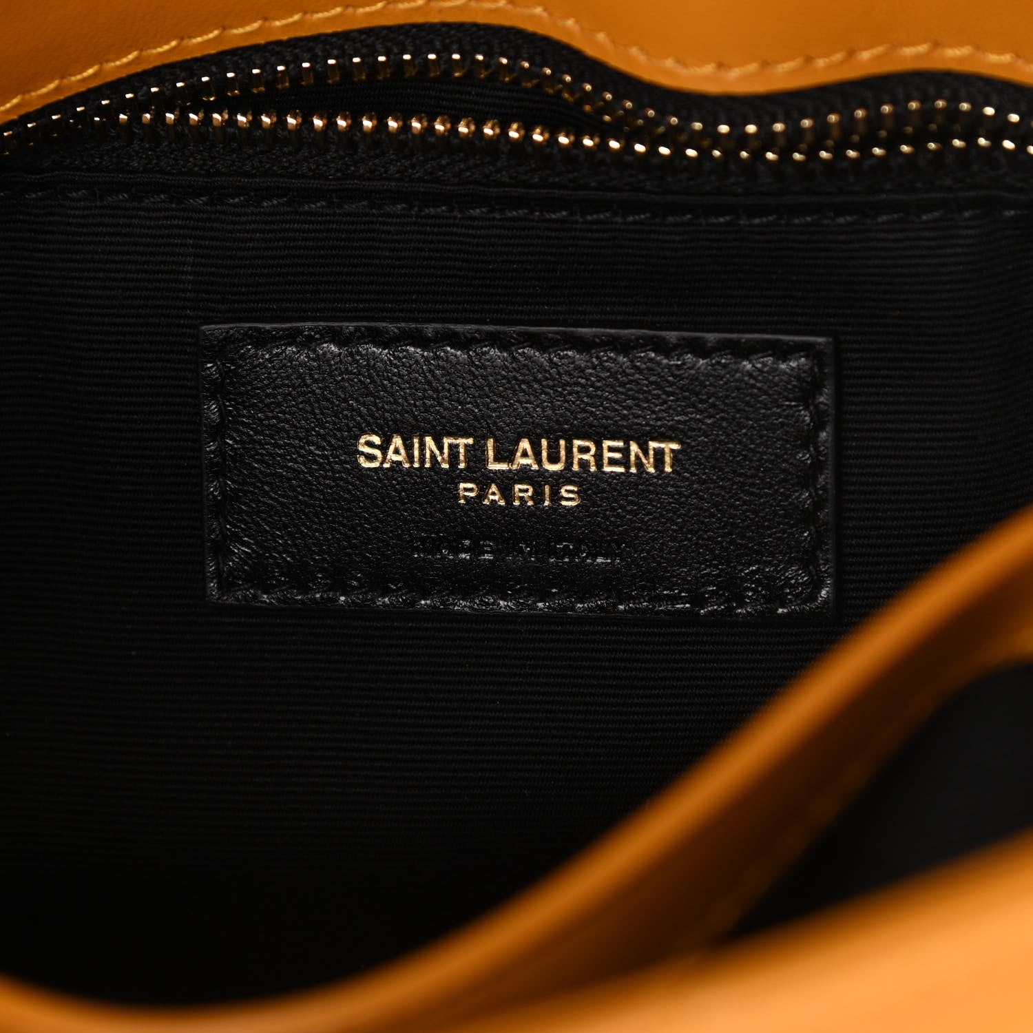 Saint Laurent Calfskin Y Quilted Monogram Toy Loulou Crossbody Bag Cheddar 5 of 8