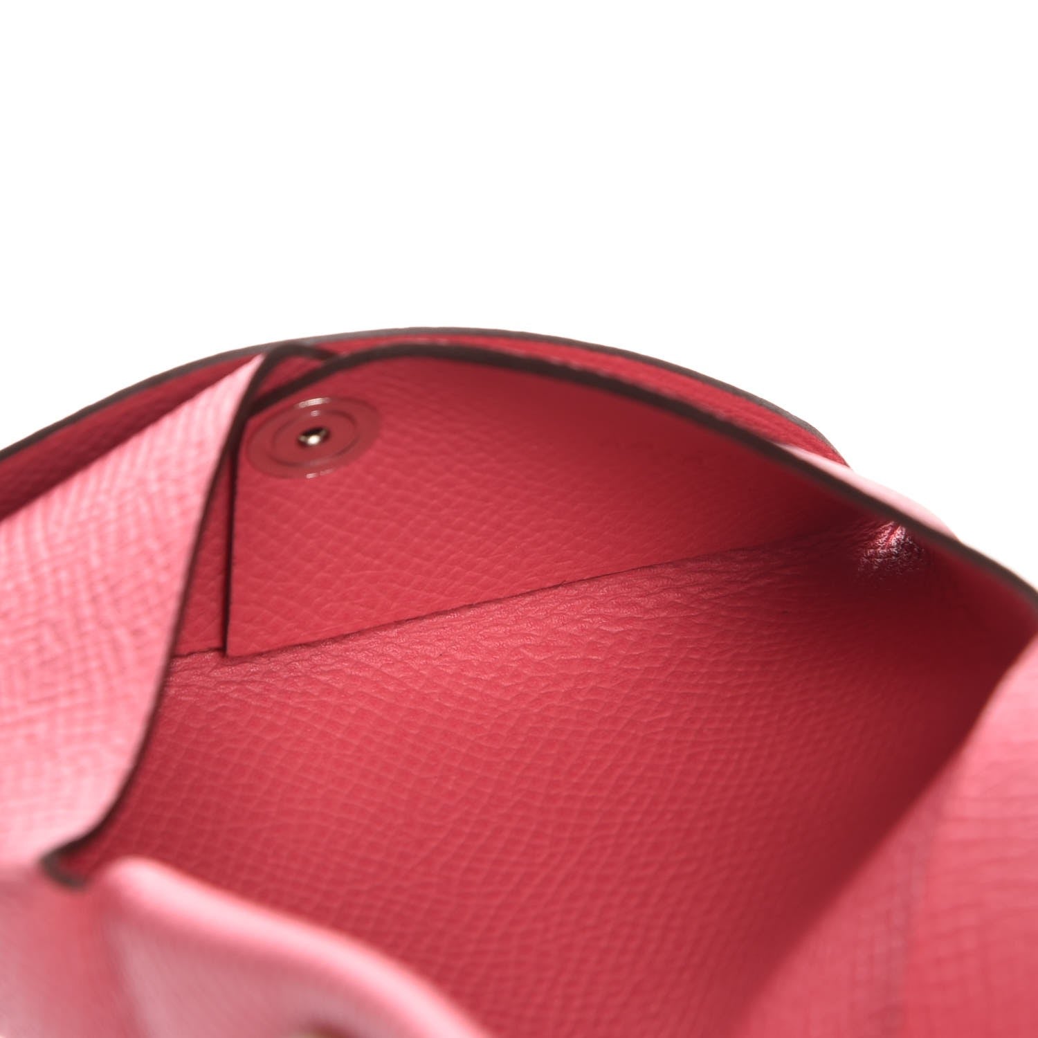 Hermes Epsom Calvi Card Case Rose Azalee 8 of 10