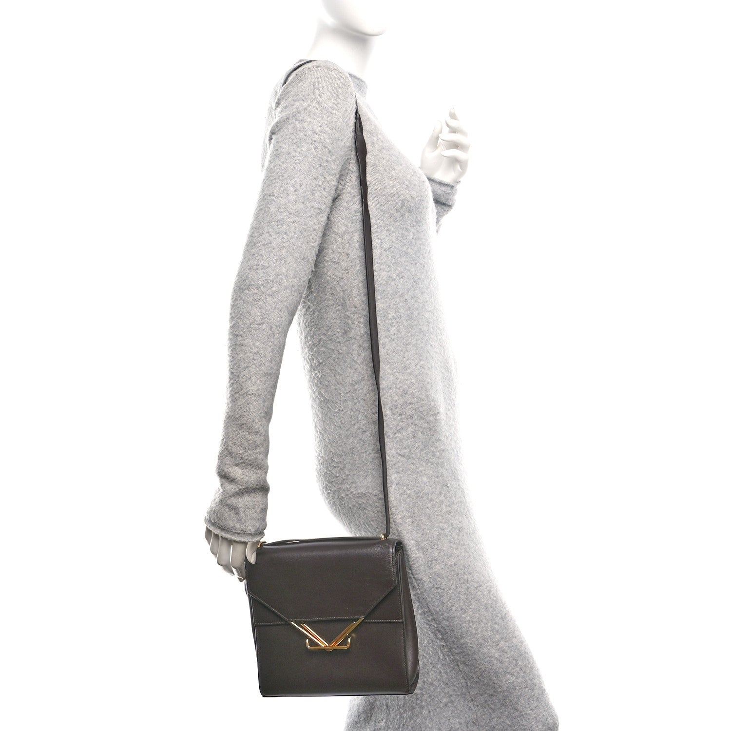 Bottega Veneta Box Calfskin Nappa Clip Bag Fondant 2 of 12