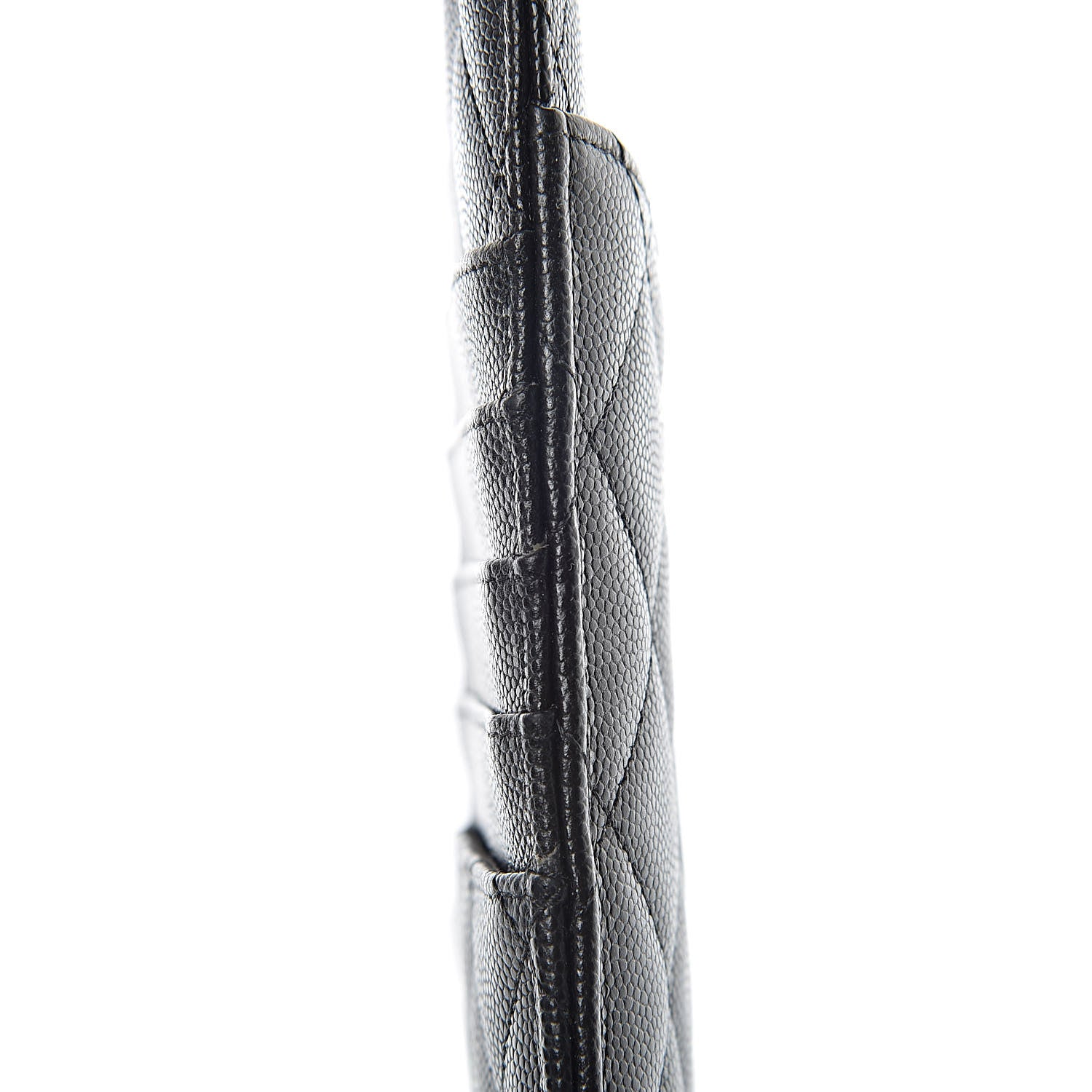 Chanel Caviar Quilted Classic Flat Wallet Pouch Black 9 of 10