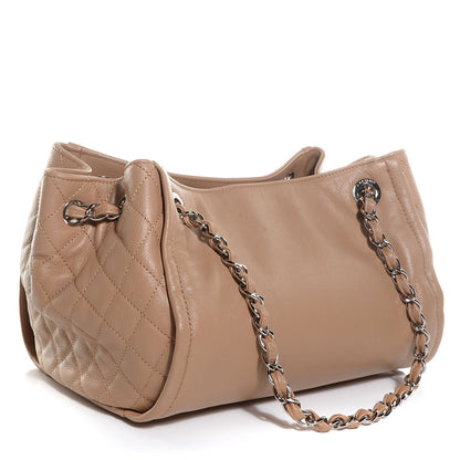 Chanel Calfskin Executive Large Bowler Dark Beige 3 of 7