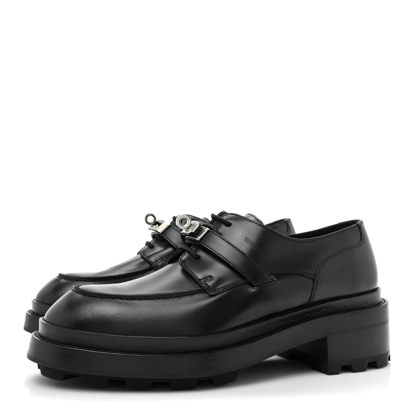 Glossed Calfskin First Oxford 39.5 Black