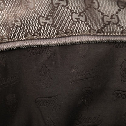 Gucci Imprime Monogram Medium Zippered Shopping Tote Pewter 14 of 20