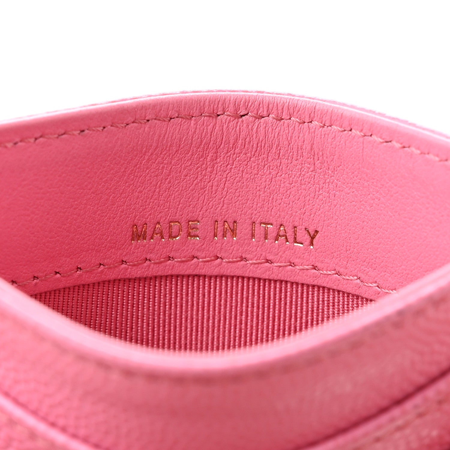 Chanel Caviar Quilted Card Holder Pink 7 of 9