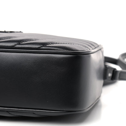 Saint Laurent Calfskin Matelasse Monogram Lou Camera Bag Black 7 of 9