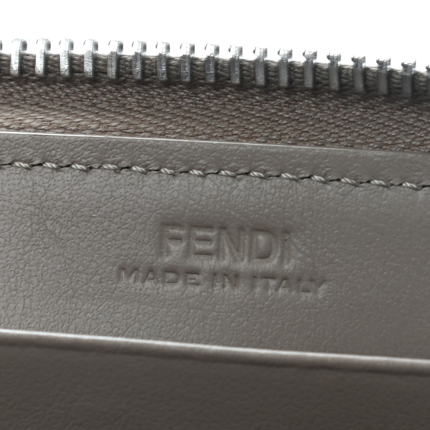 Fendi Vitello Liberty By The Way Zip Around Wallet Tortora 6 of 11