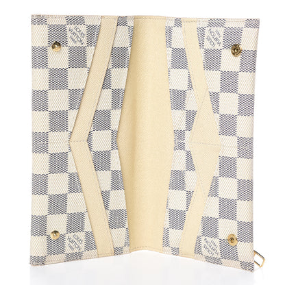 Louis Vuitton Damier Azur Long Origami Wallet 6 of 10