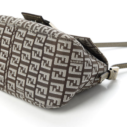 Fendi Zucchino Vachetta Mini Mama Baguette Caffe Argilla Canna di Fucile 7 of 10