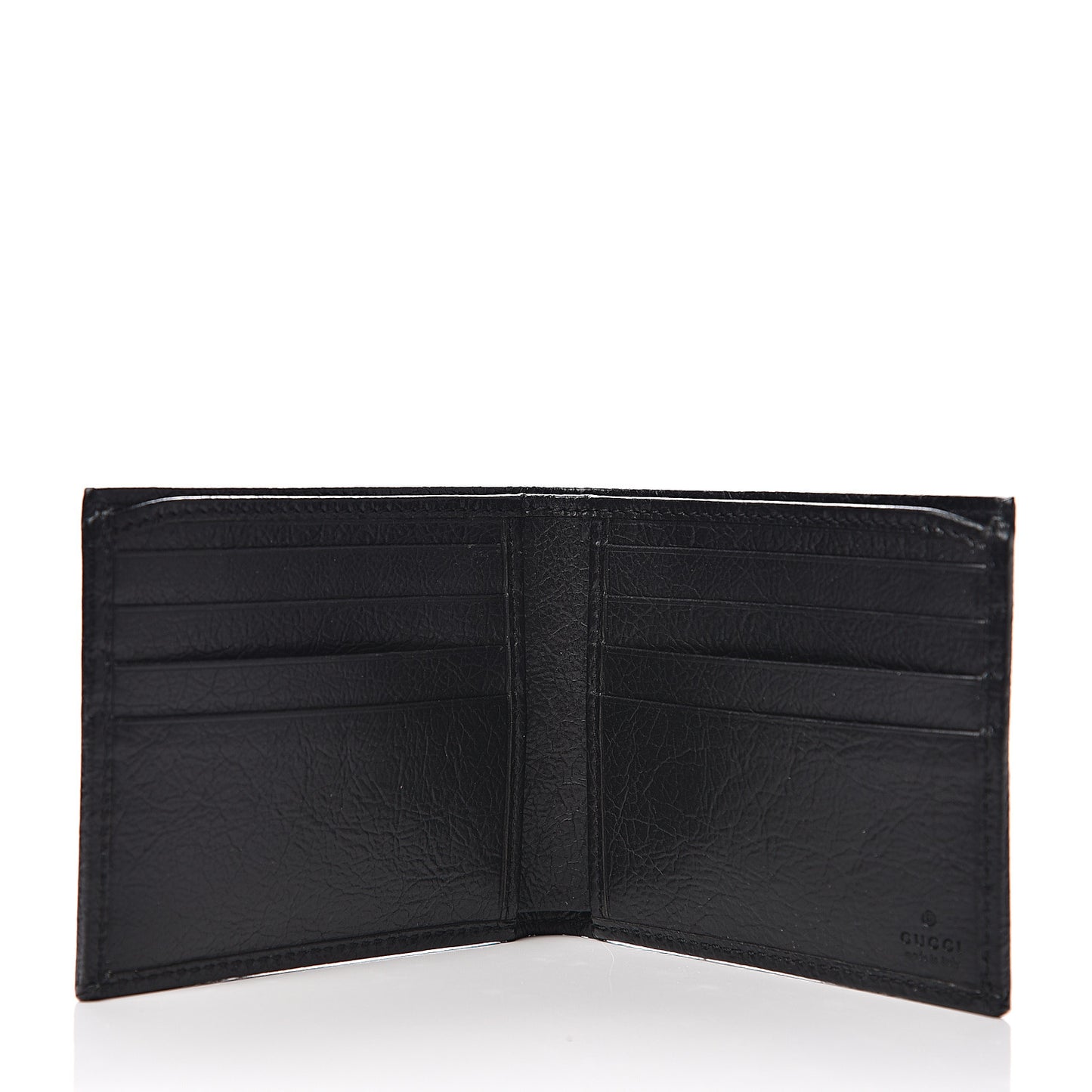 Fluffy Calfskin Morpheus Bi-Fold Wallet Black