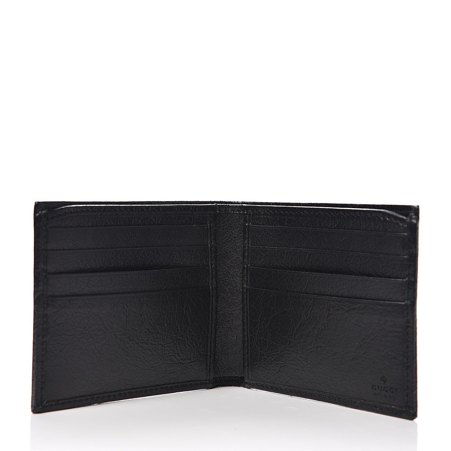 Gucci Fluffy Calfskin Morpheus Bi-Fold Wallet Black 4 of 6