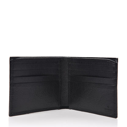 Gucci Fluffy Calfskin Morpheus Bi-Fold Wallet Black 4 of 6