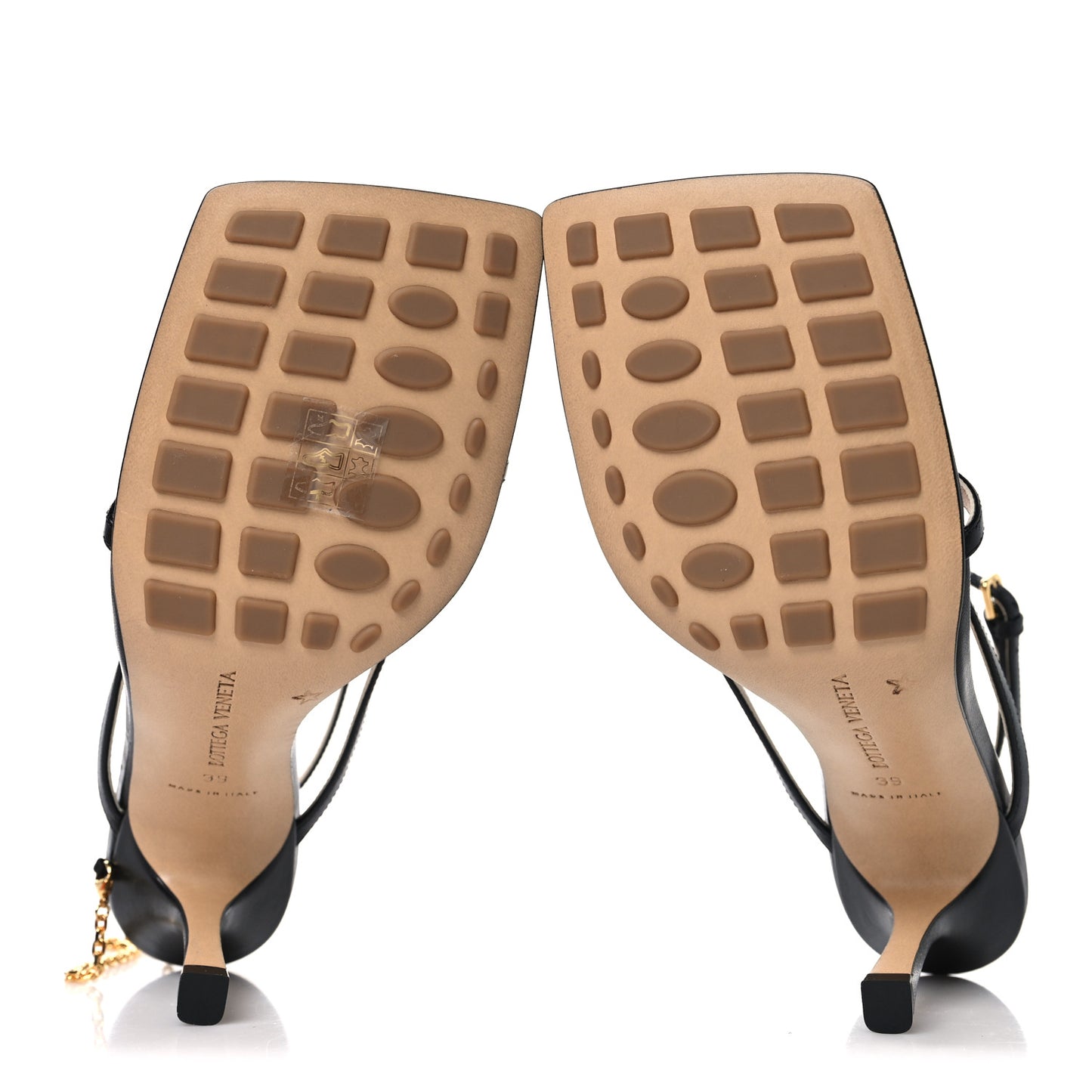 Nappa Stretch Multi Strap 90mm Sandals 39 Black