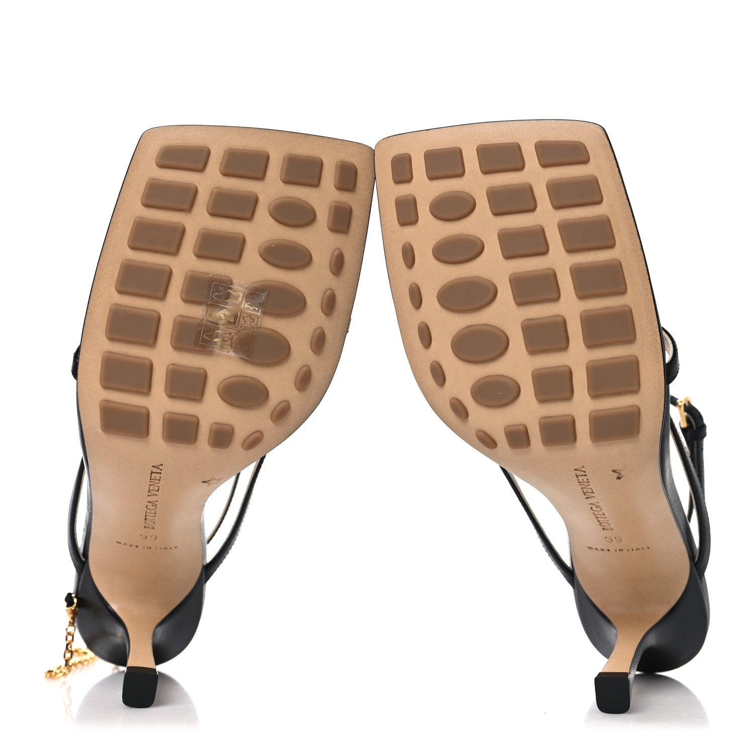 Bottega Veneta Nappa Stretch Multi Strap 90mm Sandals 39 Black 6 of 8