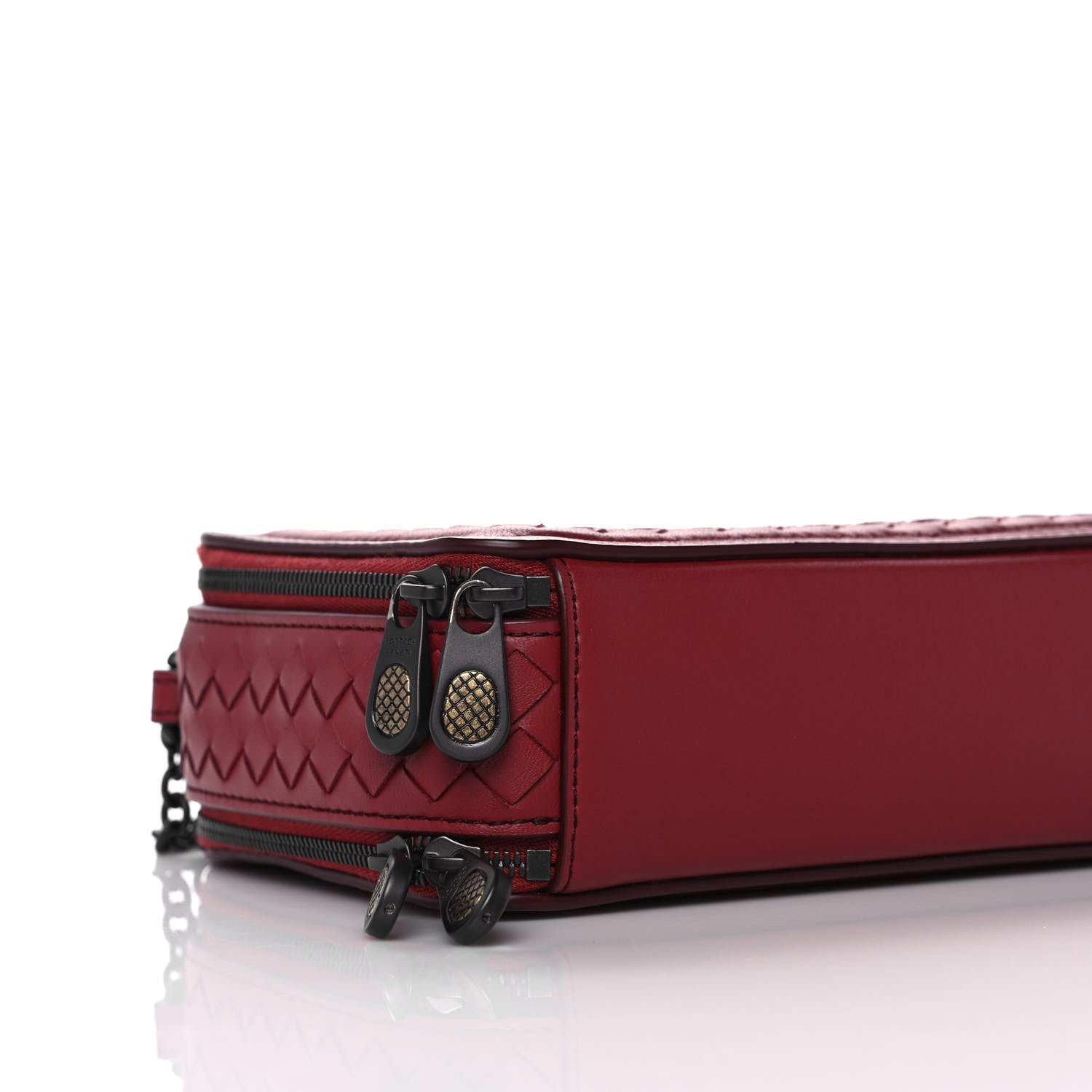 Bottega Veneta Nappa Intrecciato Camera Bag Red 11 of 13