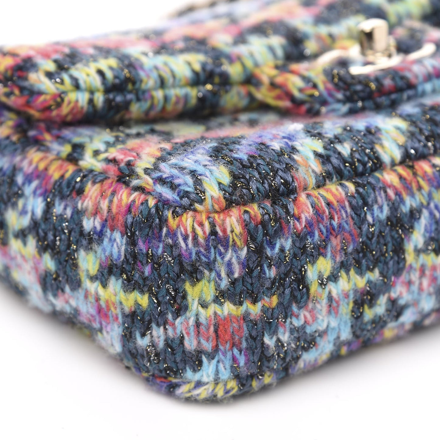 Knit Mini Rectangular Flap Multicolor