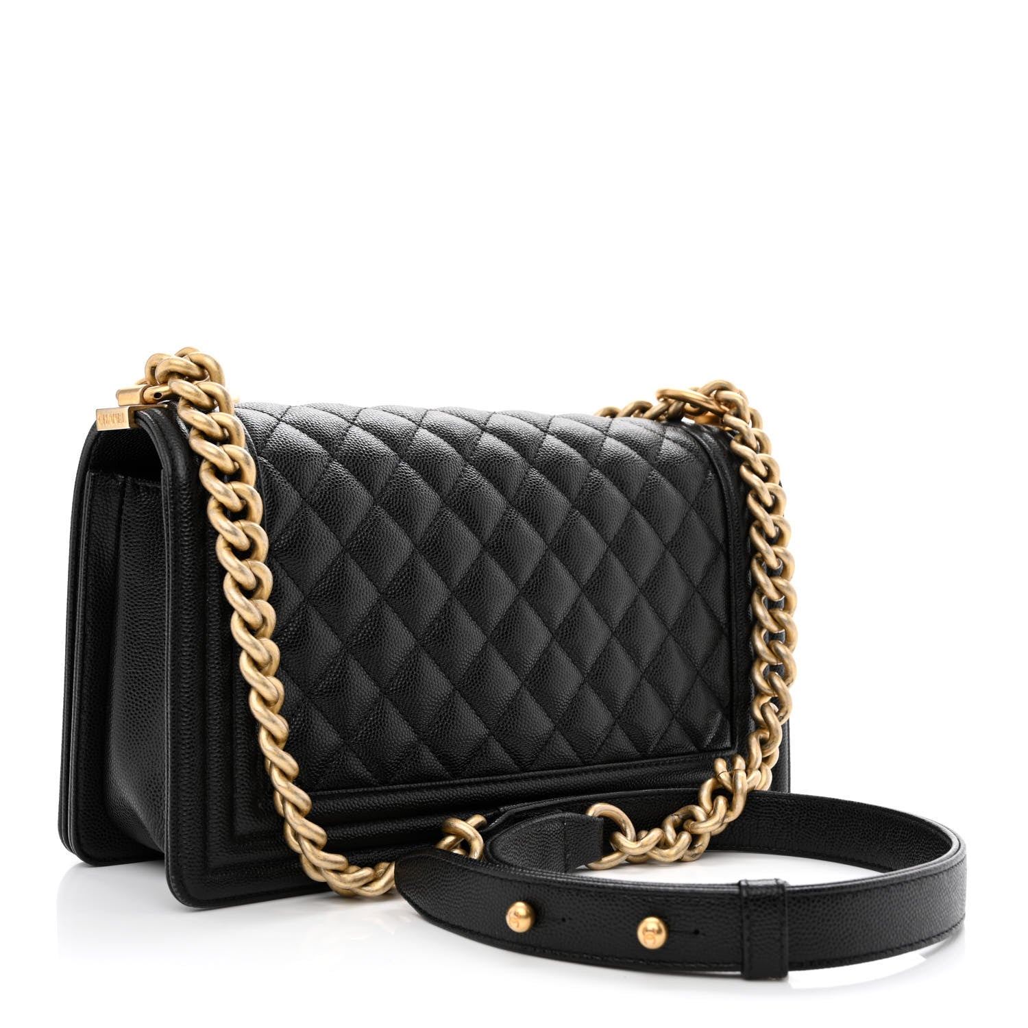 Chanel Caviar Quilted Medium Boy Flap Black 3 of 11