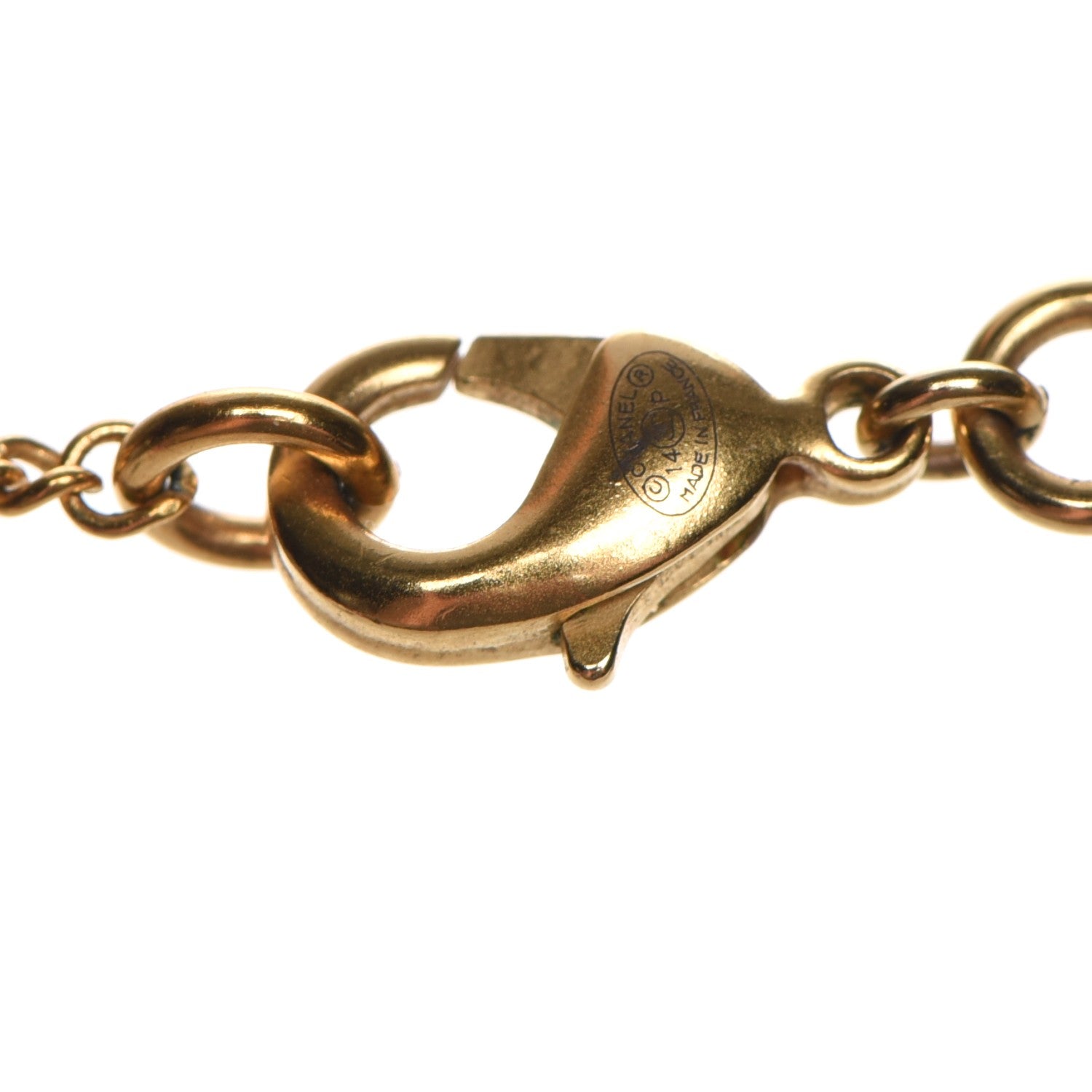 Chanel Enamel CC Necklace Gold 5 of 6