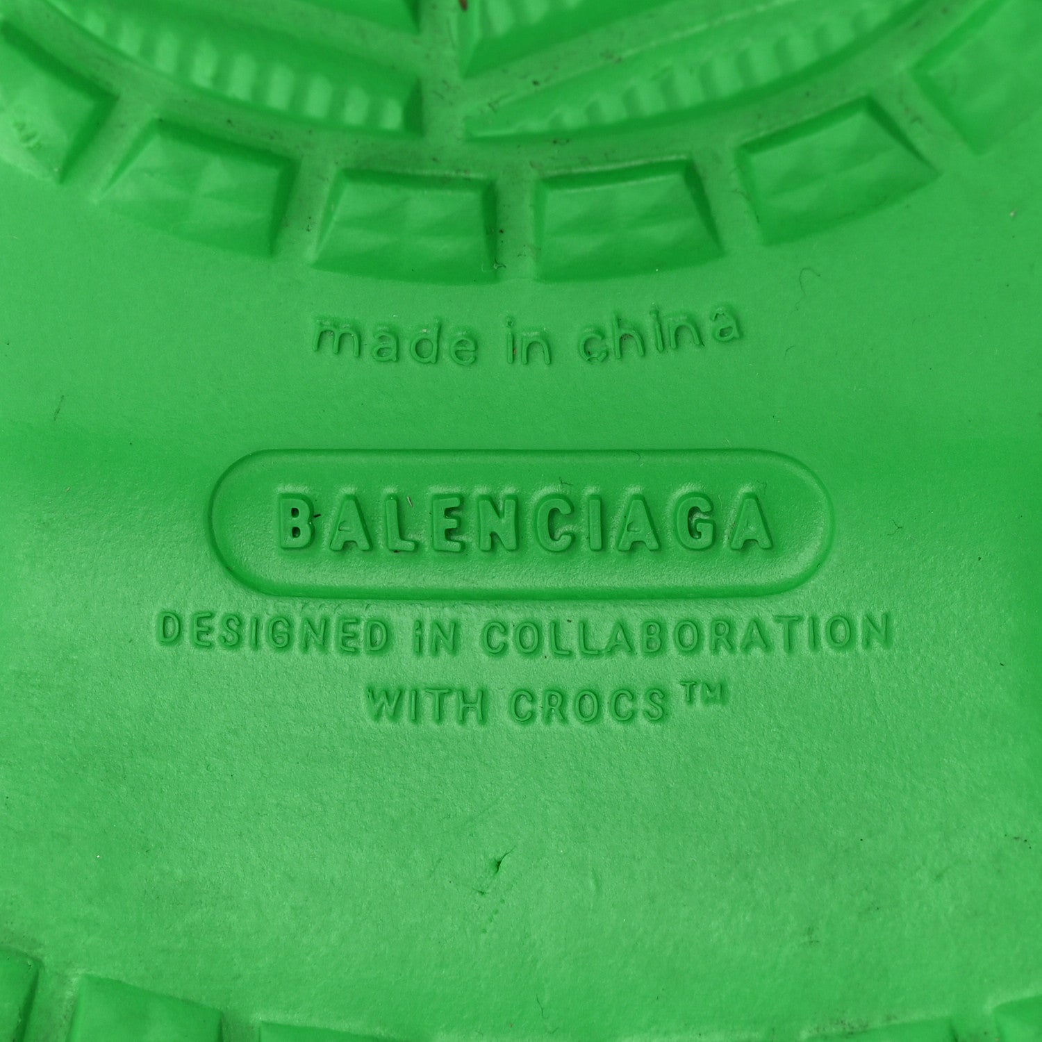 Balenciaga X CROCS Rubber Womens Rain Boots 36 Grass Green 7 of 10