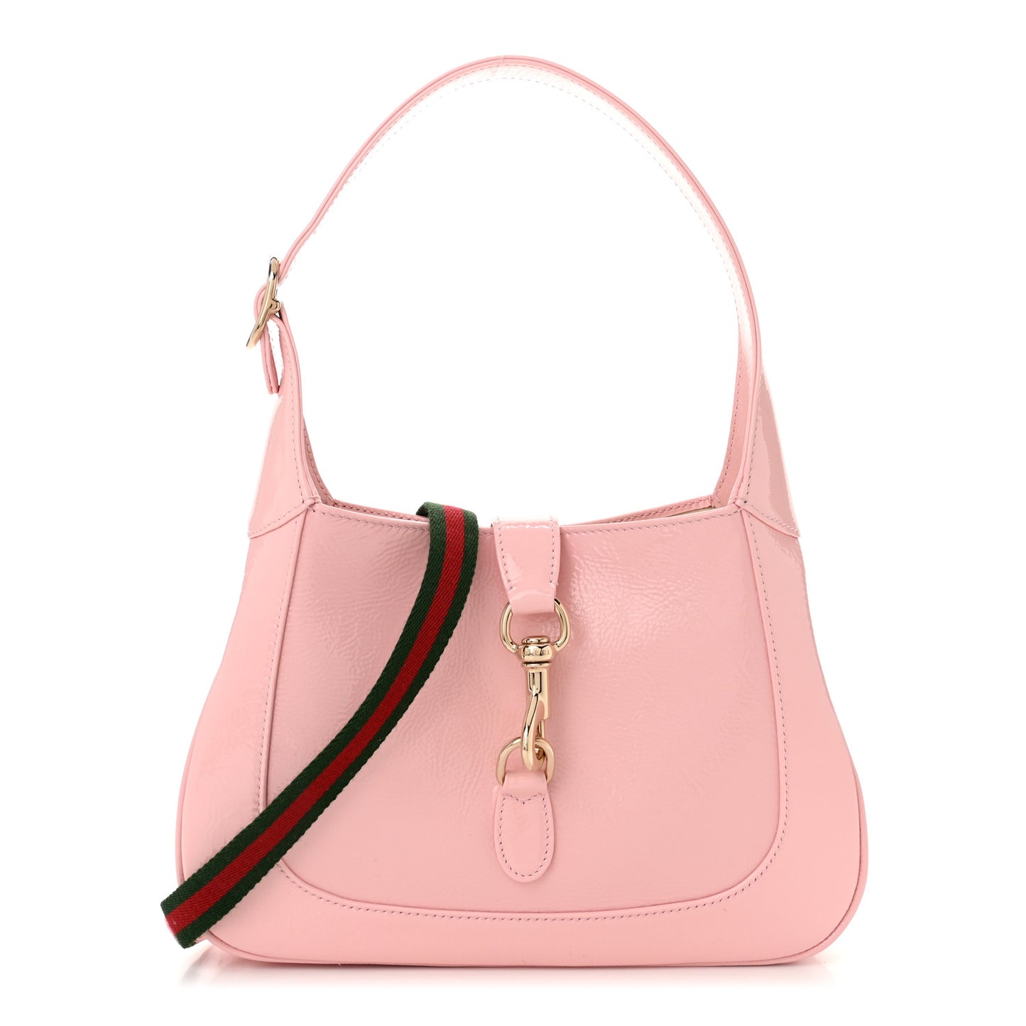Patent Calfskin Small Jackie 1961 Hobo Light Pink