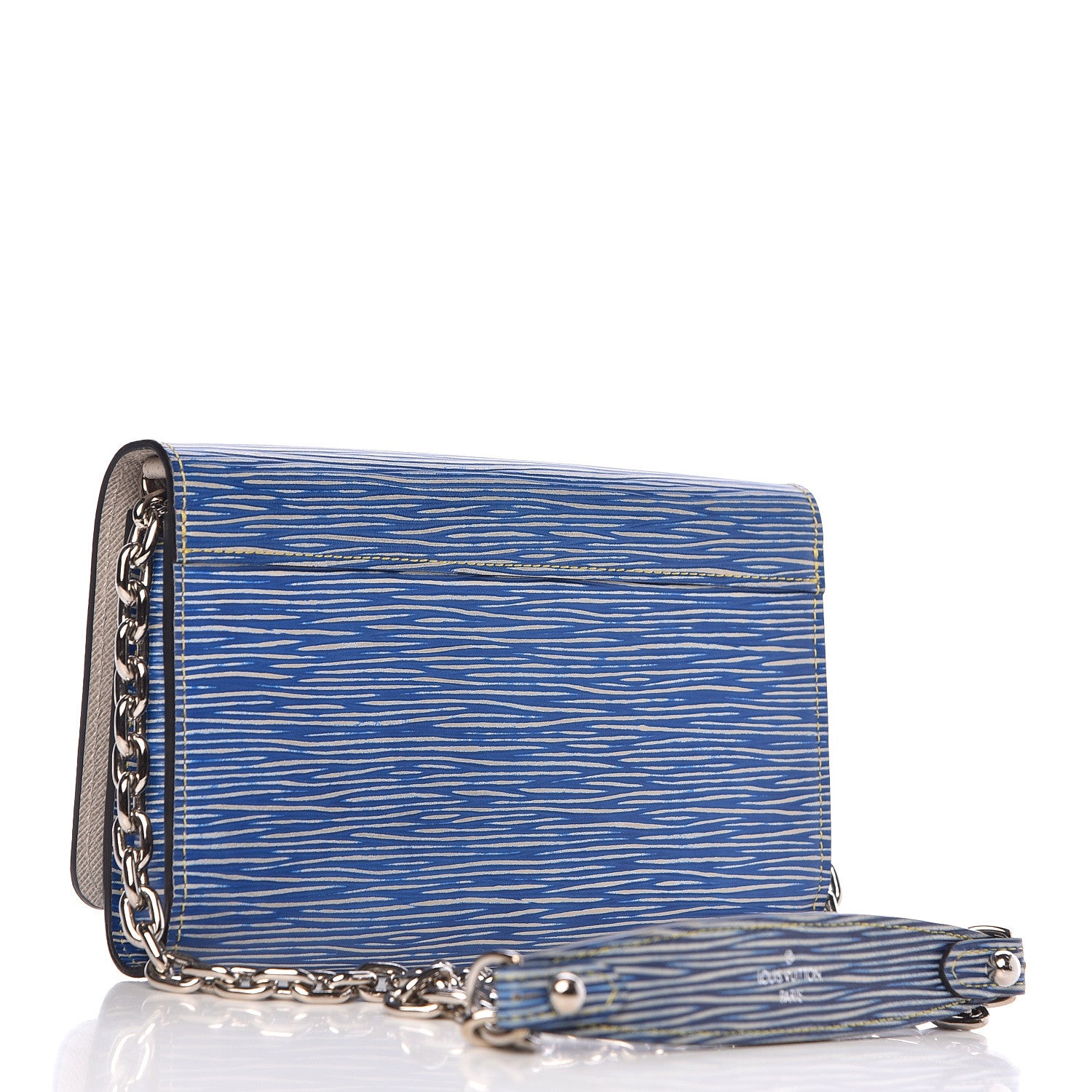 Louis Vuitton Epi Twist Chain Wallet Denim Light 3 of 10
