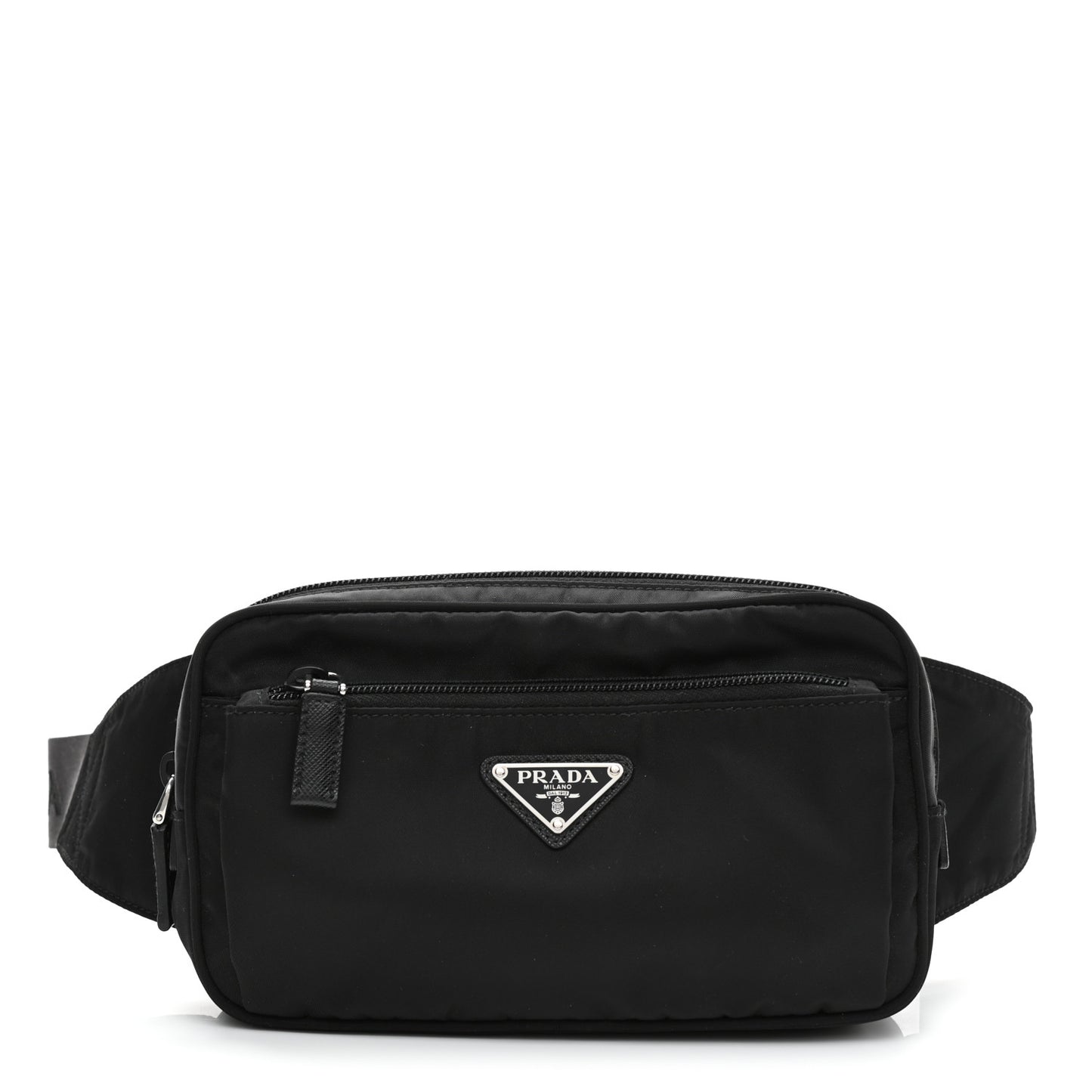 Tessuto Nylon Saffiano Belt Bag Black