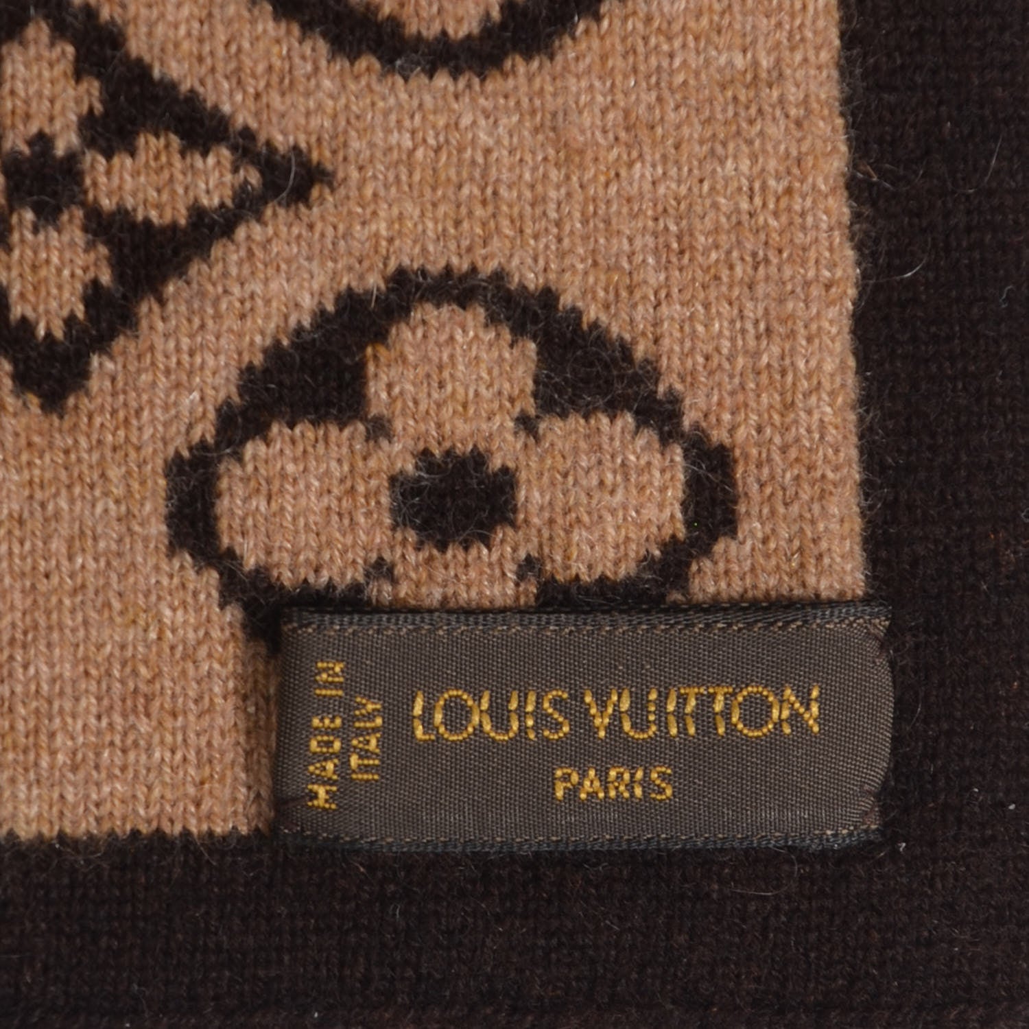 Louis Vuitton Cashmere Monogram Inventeur Scarf 4 of 4