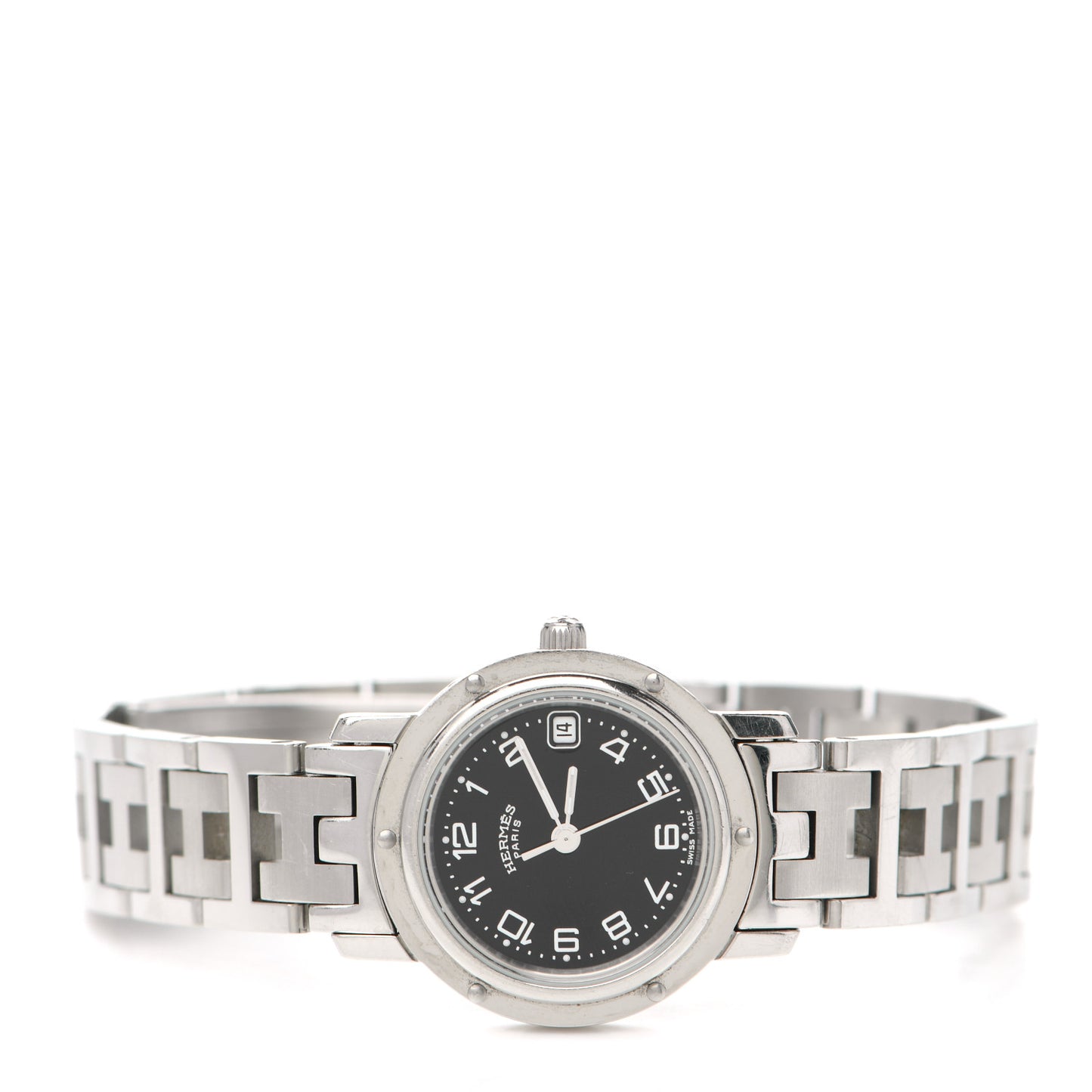 Stainless Steel 24mm Clipper Quartz Watch Black