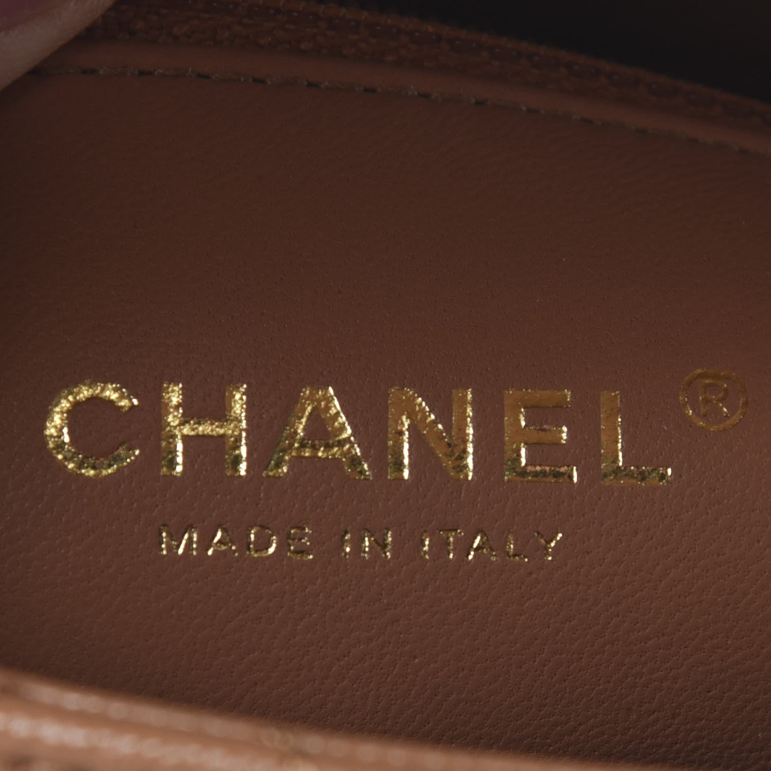 Chanel Caviar Quilted Lizard Embossed Mini Coco Handle Flap Brown 8 of 9