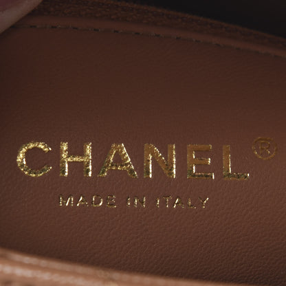 Chanel Caviar Quilted Lizard Embossed Mini Coco Handle Flap Brown 8 of 9