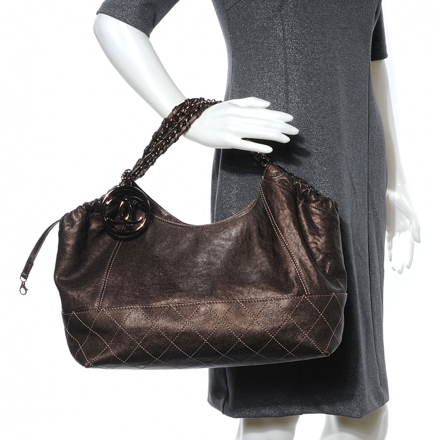 Calfskin Baby Coco Cabas Bronze