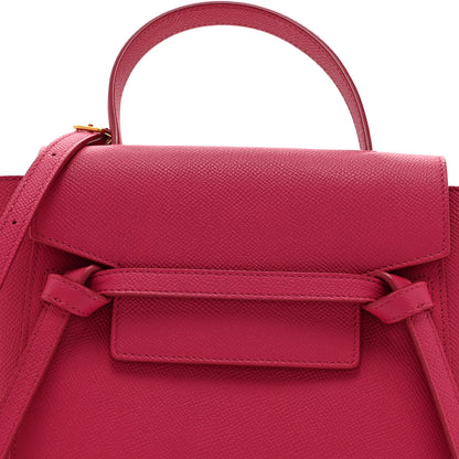 Celine Grained Calfskin Nano Belt Bag Raspberry 9 of 11