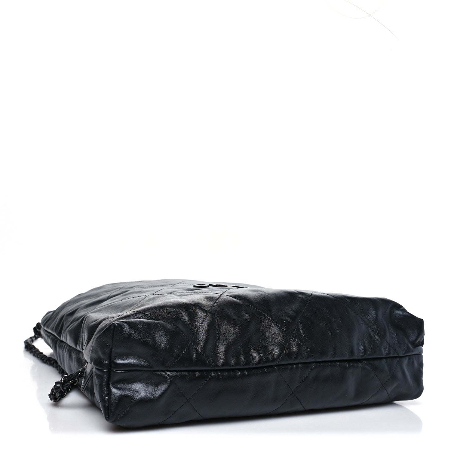 CHANELバックパックh Chanel Shiny Calfskin Quilted Chanel 22 Backpack So Black 1780629