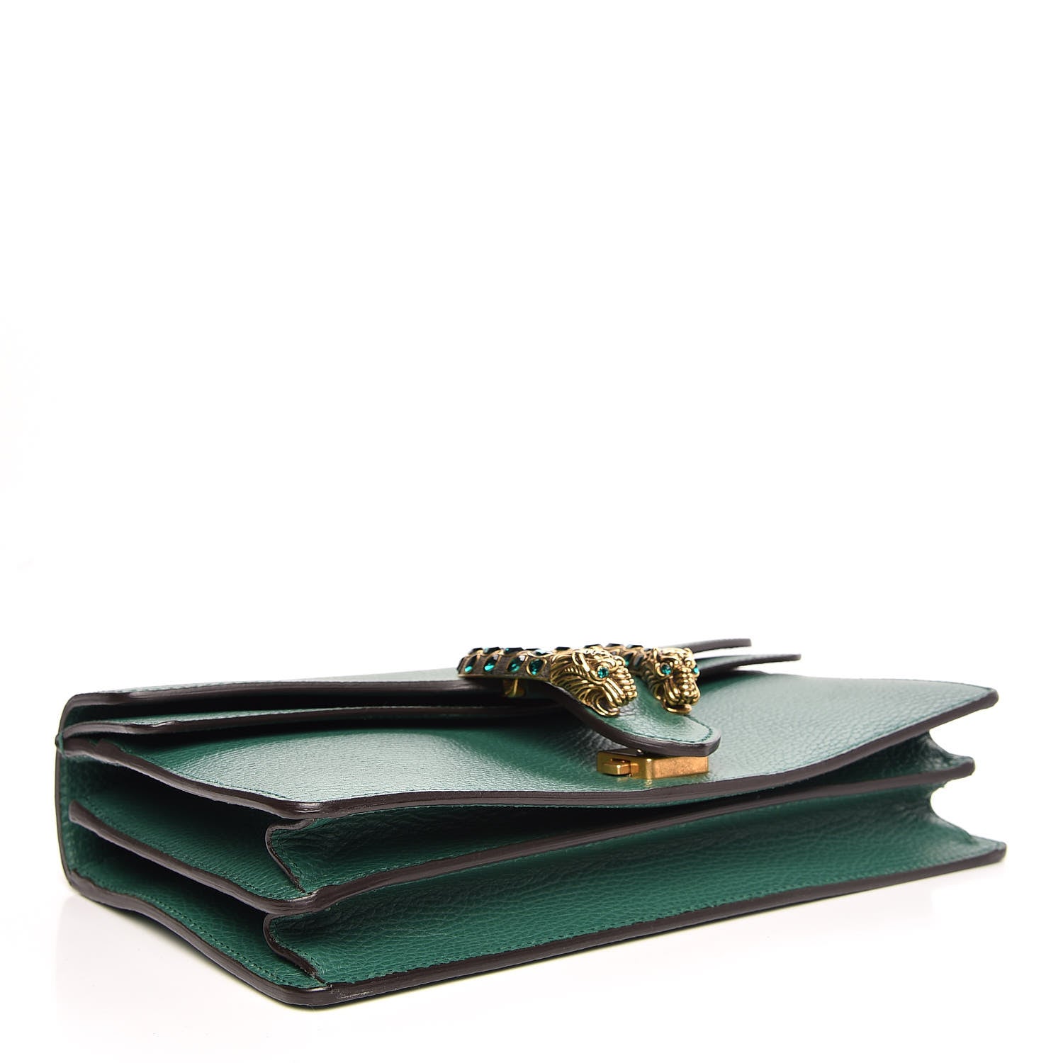 Gucci Pebbled Calfskin Small Dionysus Shoulder Bag Emerald 4 of 10