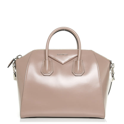 Givenchy Shiny Lord Calfskin Medium Antigona Taupe 1 of 6