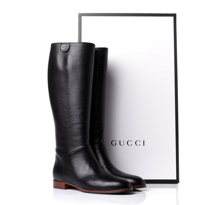 Gucci Calfskin Piuma Lux Energy High Boots 39.5 Black 11 of 11