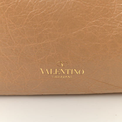 Valentino Garavani Craquele Nappa Rockstud Tote Bag Camel Rose 7 of 9